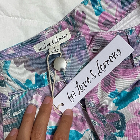 NWT FOR LOVE AND LEMONS TAMARA WIDE LEG PANTS - Picture 4 of 8